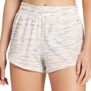 DSG Women's Stride Shorts 2.0 3" MidRise Shorts, Pure White Spacedye, Large, NWT